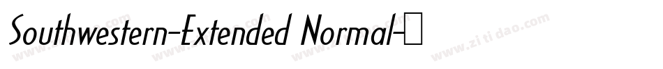 Southwestern-Extended Normal字体转换